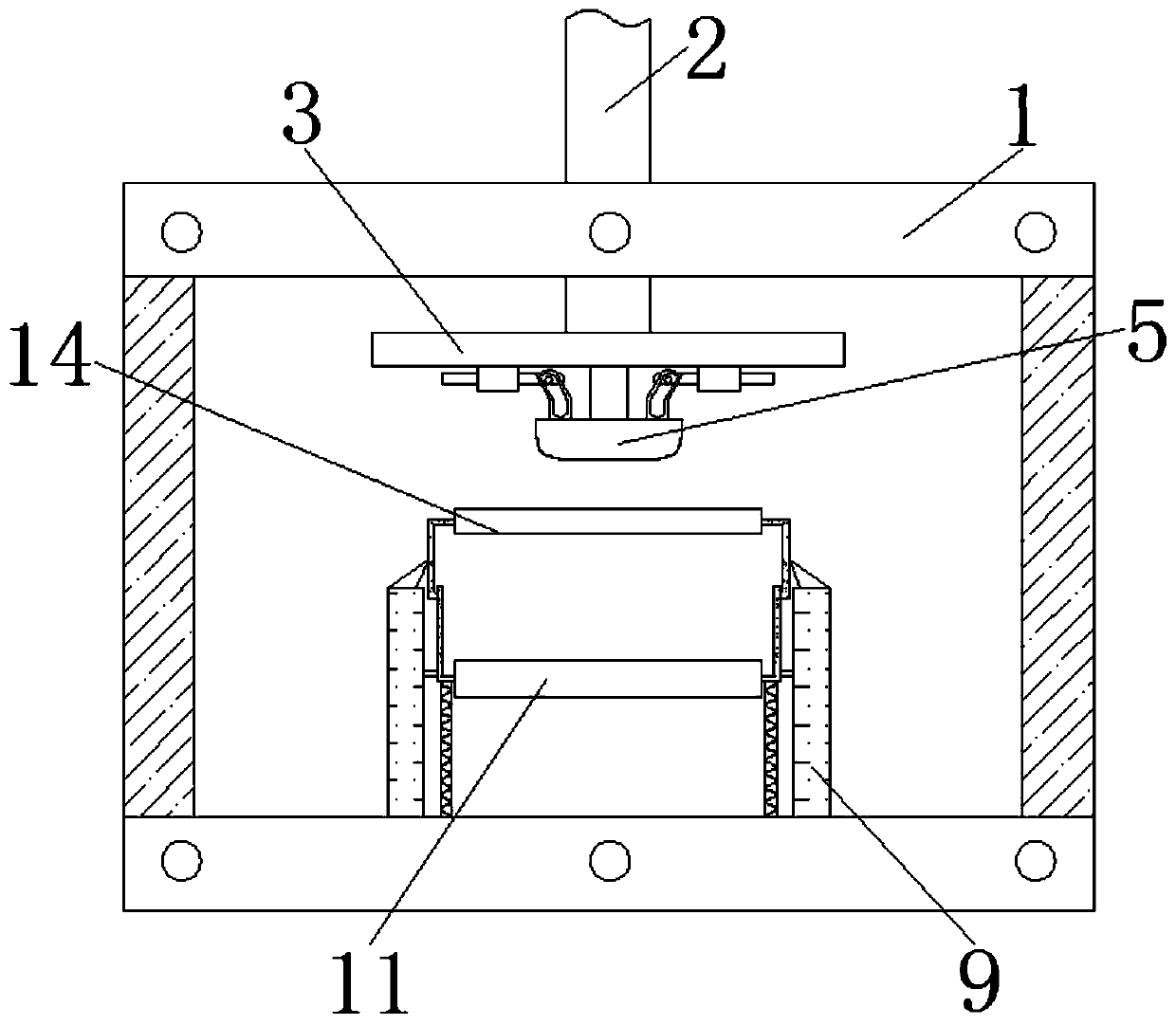 Oxidation preventing equipment in stamping molding of metal glass