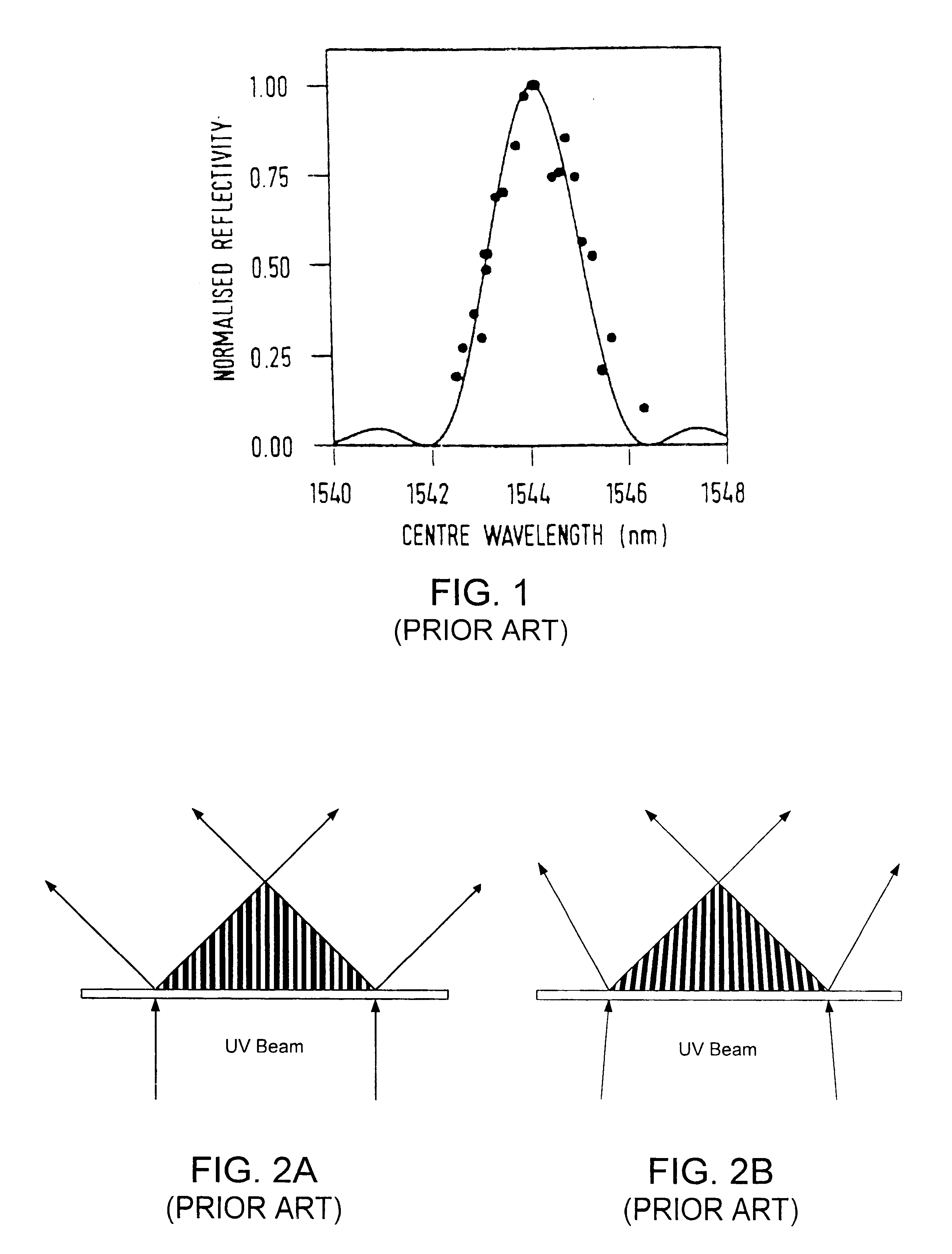 Method and apparatus for recording an optical grating in a photosensitive medium