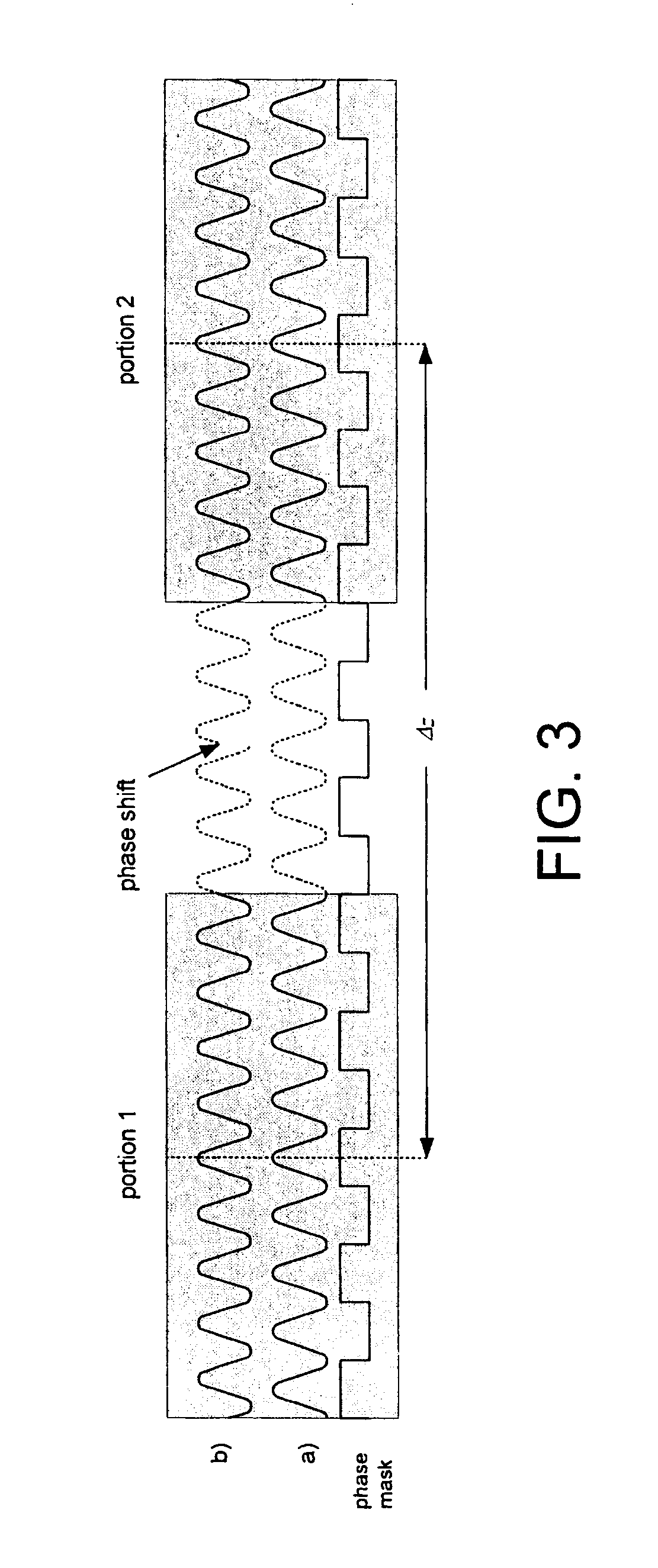 Method and apparatus for recording an optical grating in a photosensitive medium