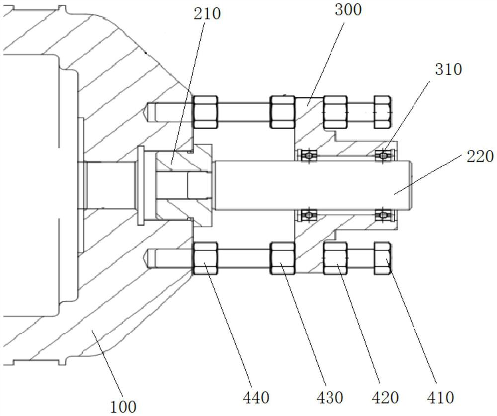 Method for repairing valve hole in middle cylinder bottom of stand column