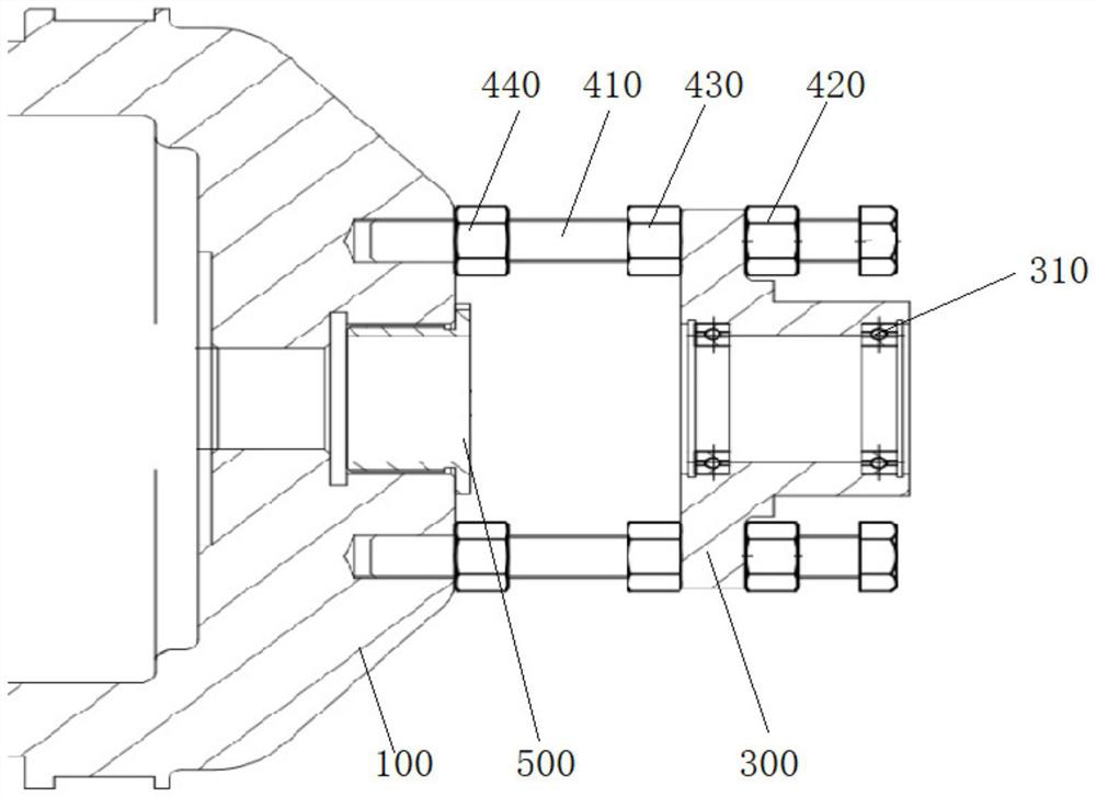 Method for repairing valve hole in middle cylinder bottom of stand column