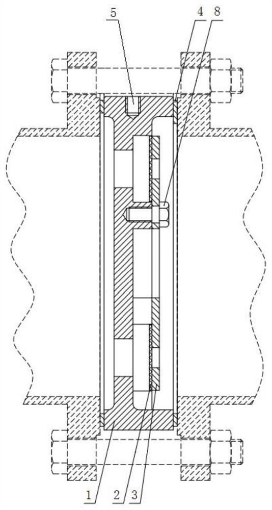 Valve sheet type check valve of liquid ring vacuum pump and liquid ring compressor