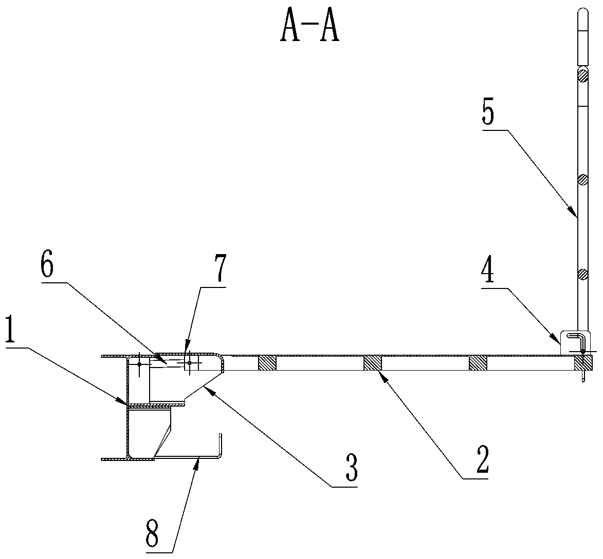 Folding traveling platform mechanism