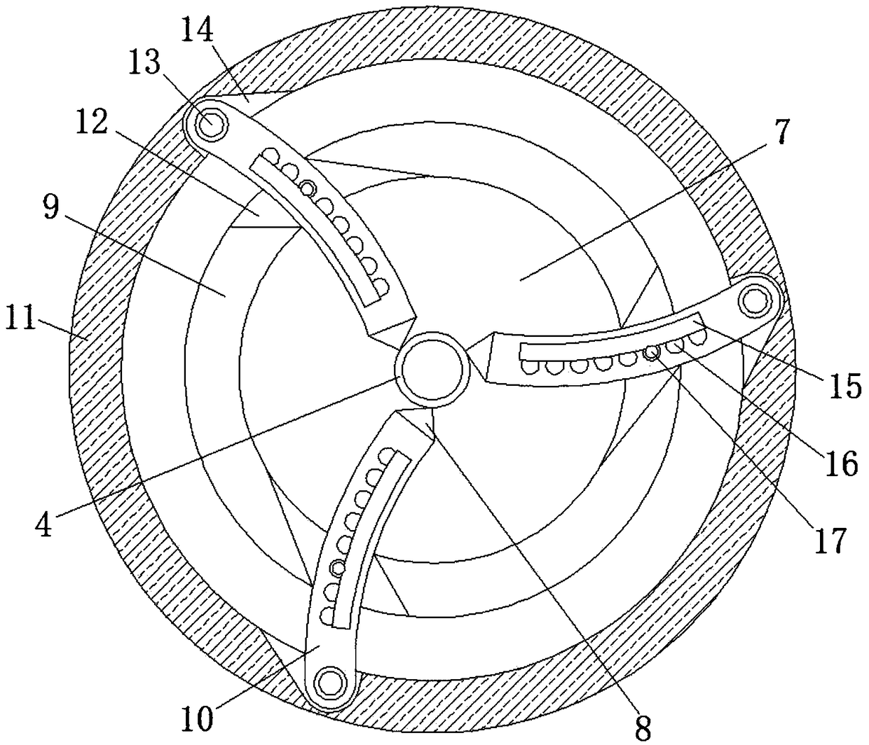 Cutting device for copper tube of air conditioner