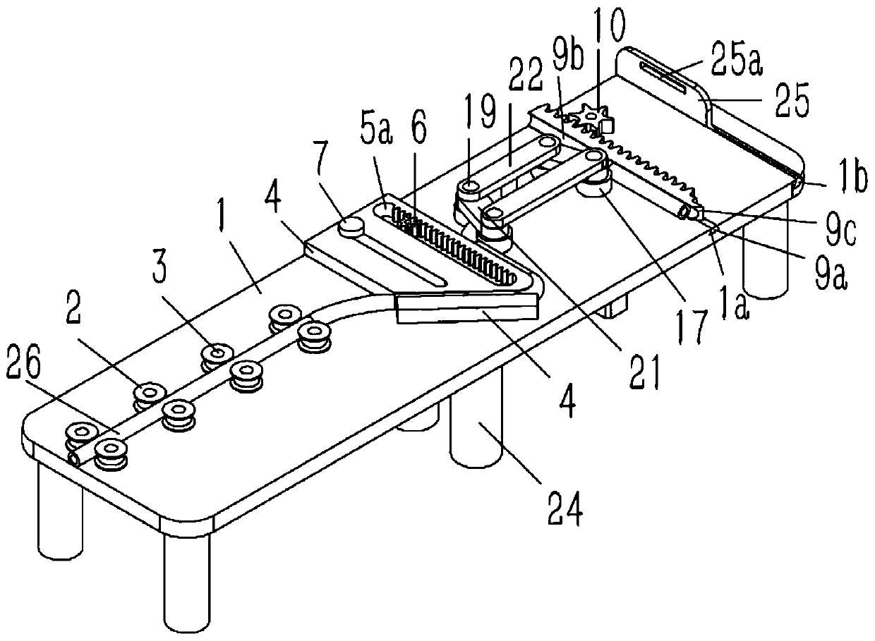 Bending forming device for crutch-type walking aid bracket