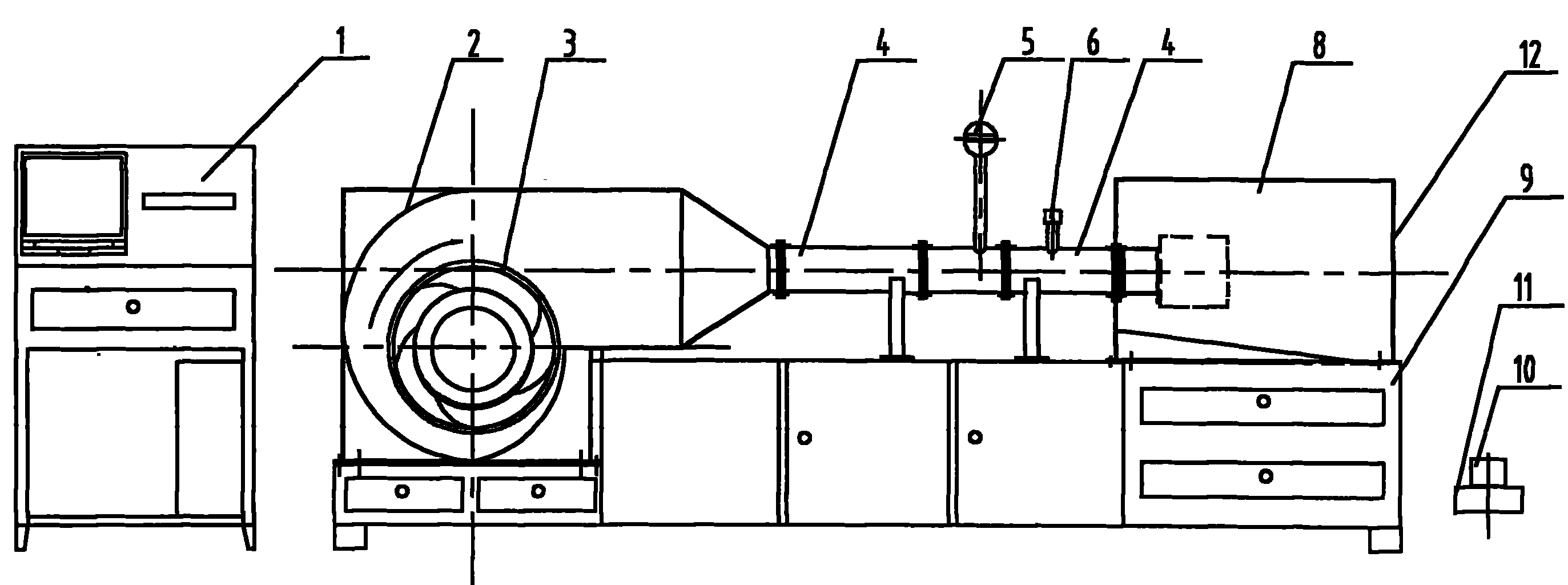 Method for detecting exhaust spark trap device for automobile and detecting test stand