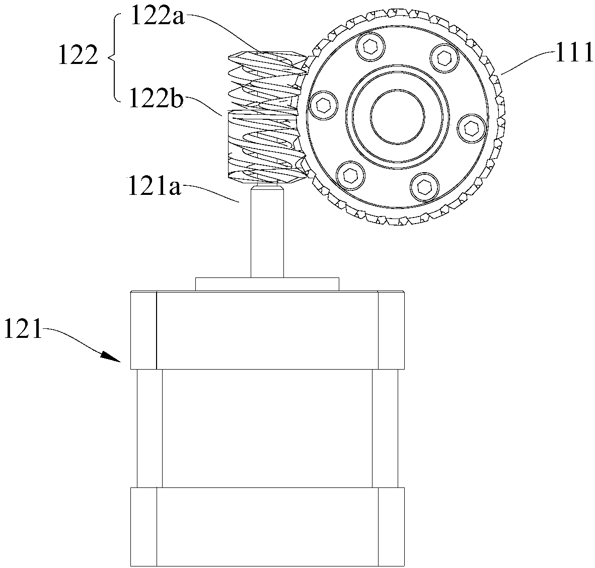 Worm and gear speed reducer