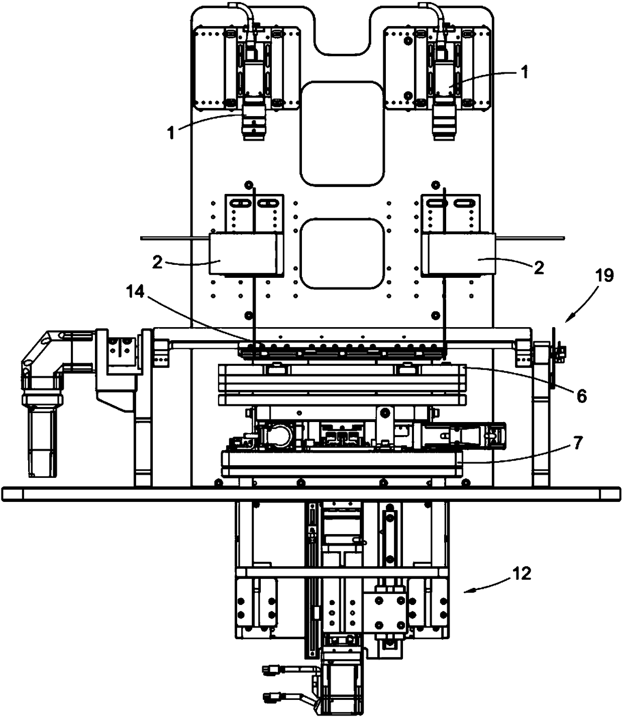 A turn-over alignment press-fitting device