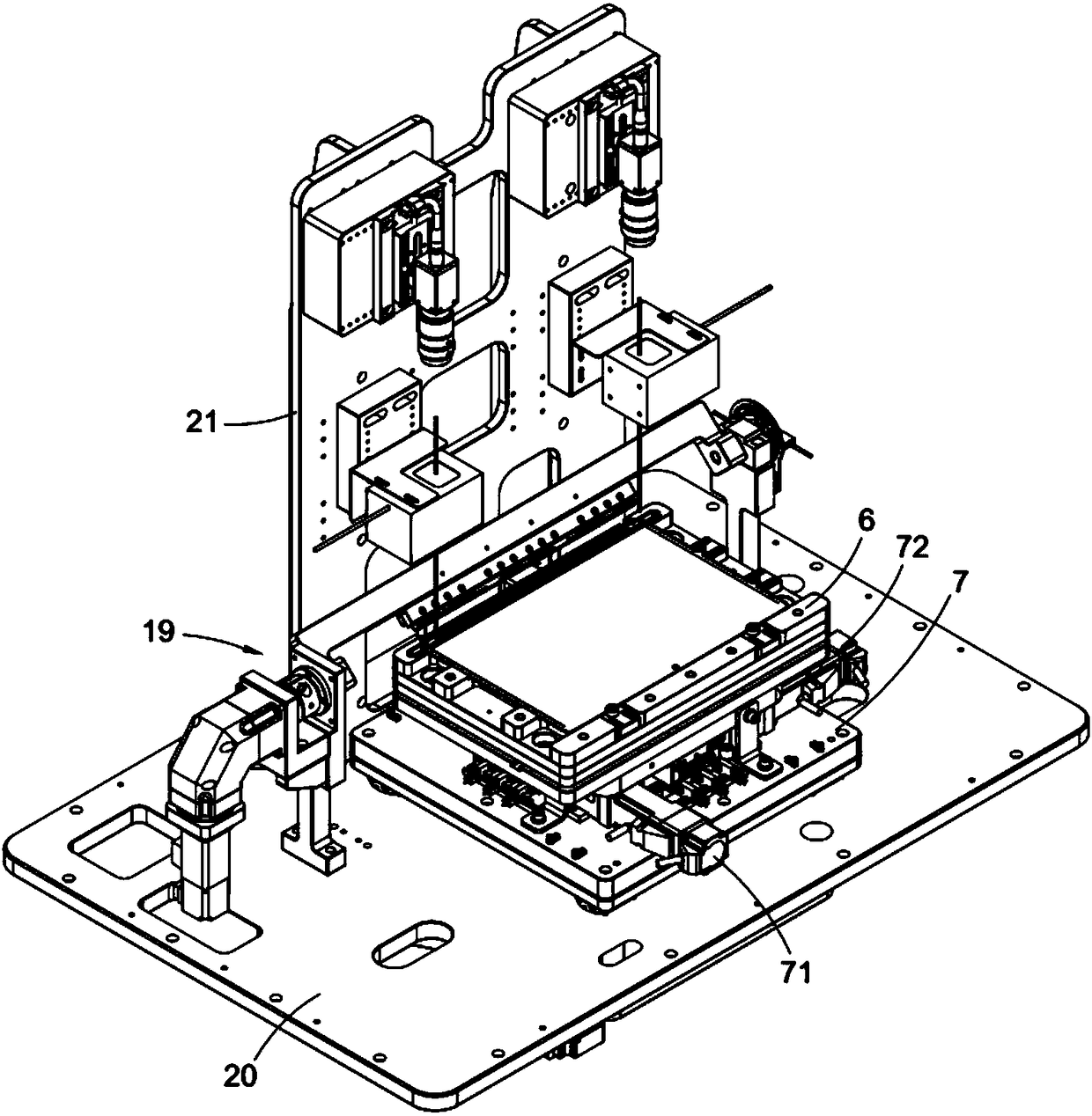 A turn-over alignment press-fitting device