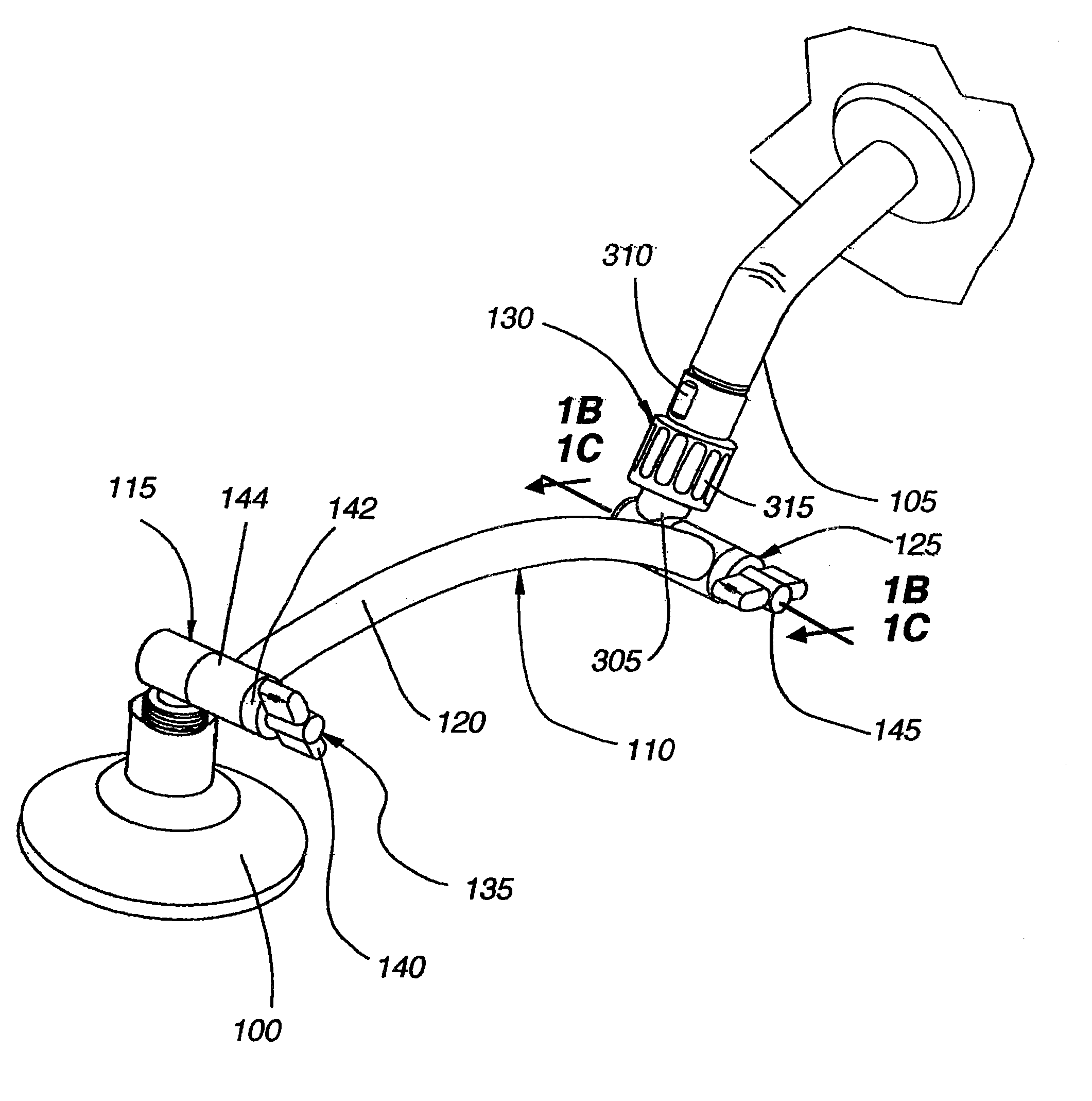 Showerhead attachment assembly