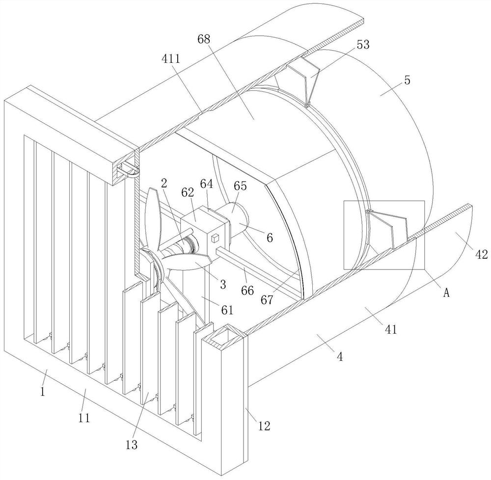 Multi-mode ventilation and exhaust fan for granary