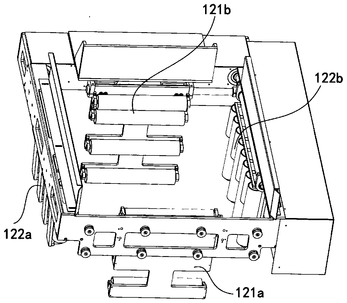 Charging device, loading machine head and bagged material loading method