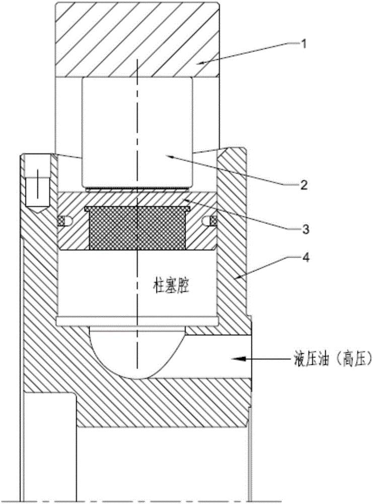 Glue-injecting plunger structure for hydraulic motor