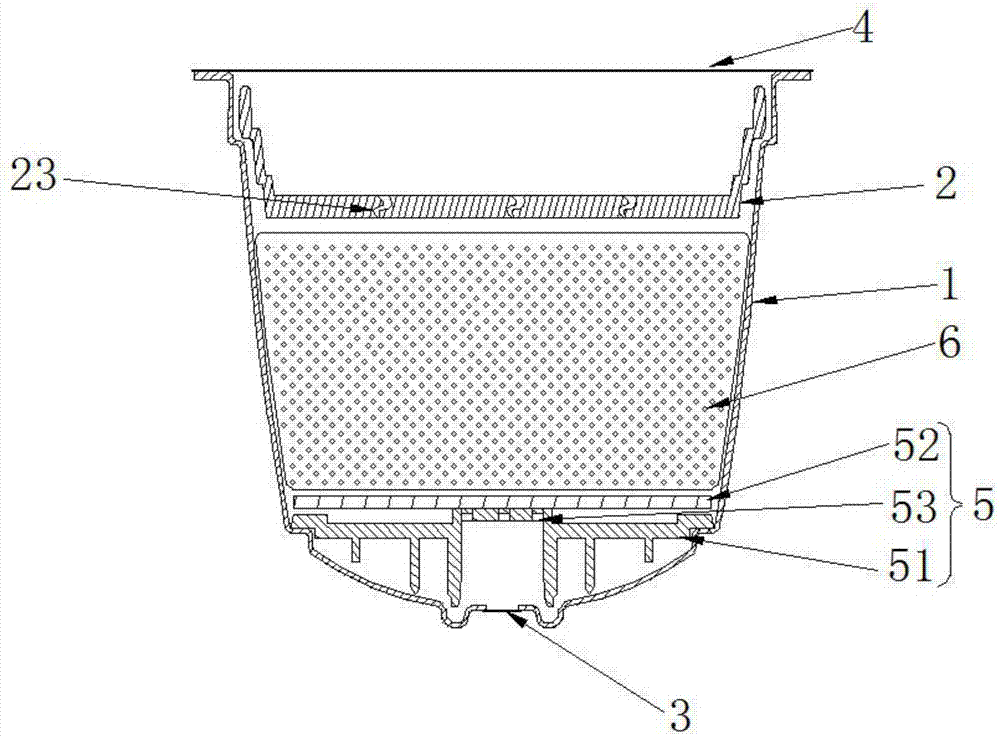 Capsule for accelerating flow liquid and preventing filler from backflowing