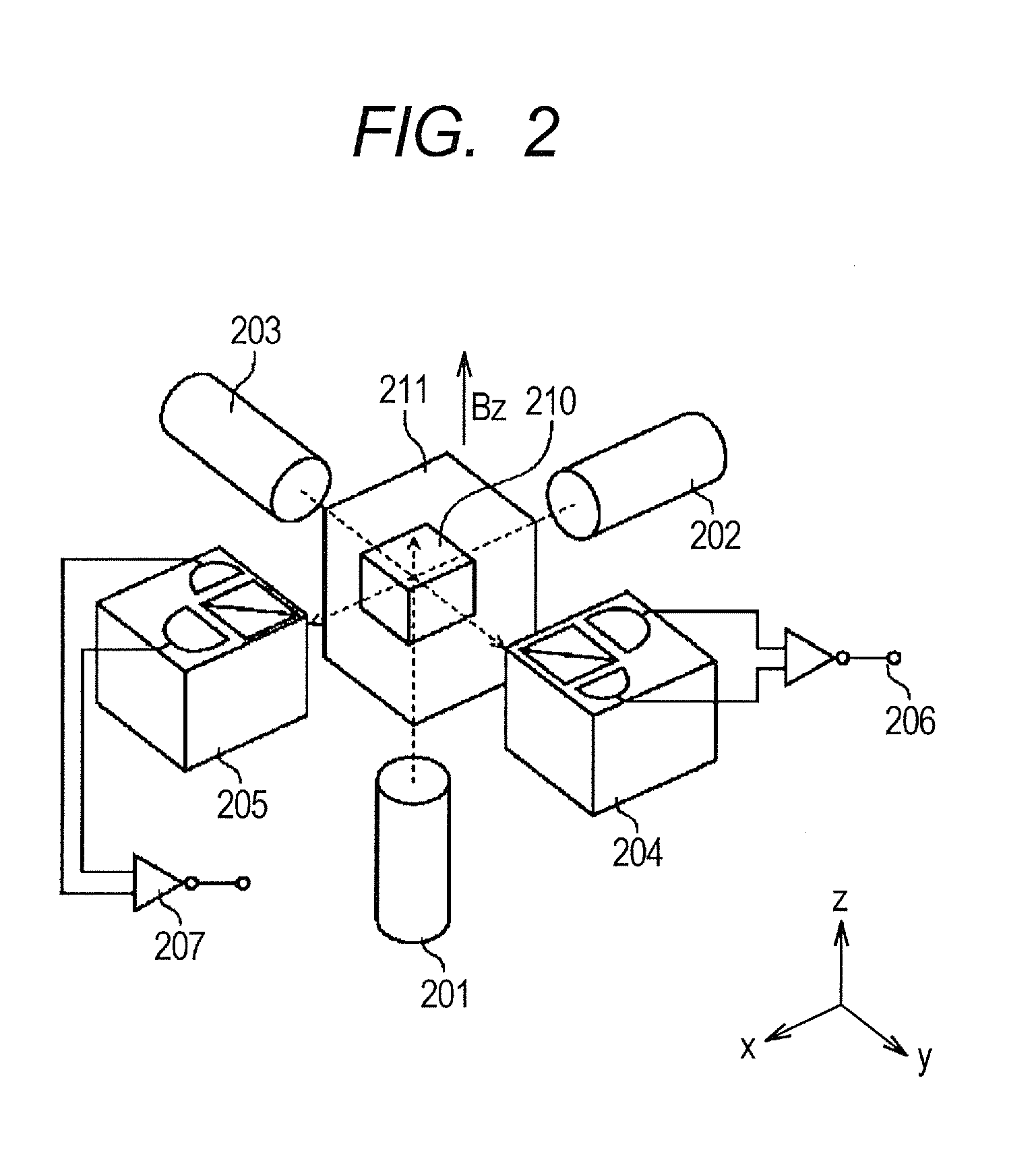 Optically pumped magnetometer and magnetic sensing method