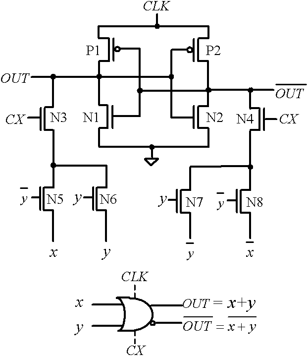 Single-phase clock pass transistor adiabatic logic circuit, full adder and 5-2 compressor
