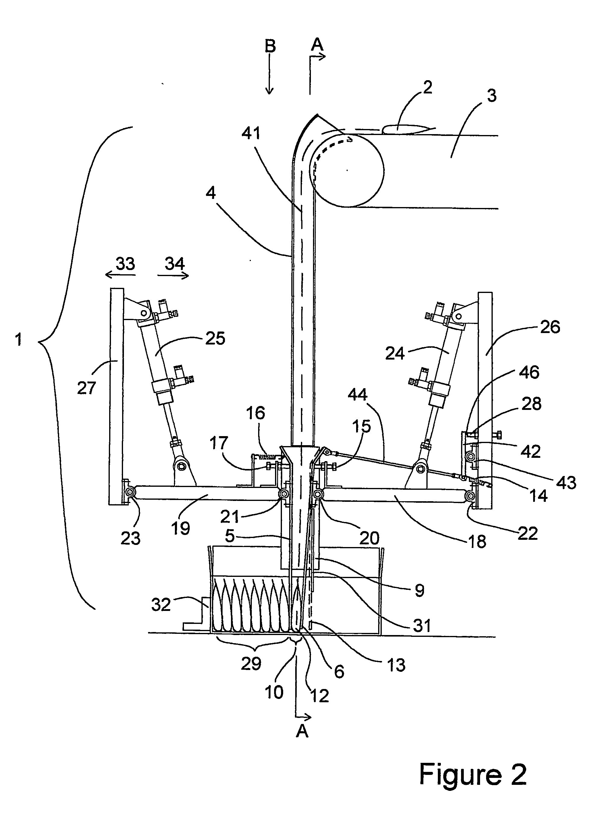 Device for guiding objects into containers