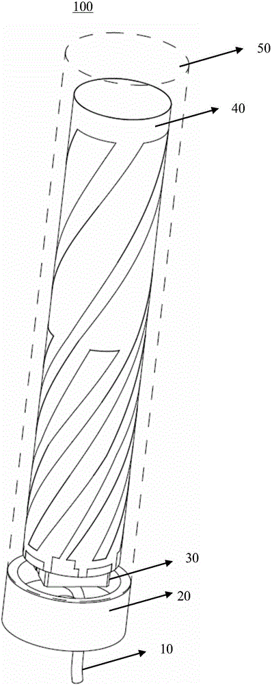 Dual-frequency and four-arm helical antenna and handheld terminal using the same