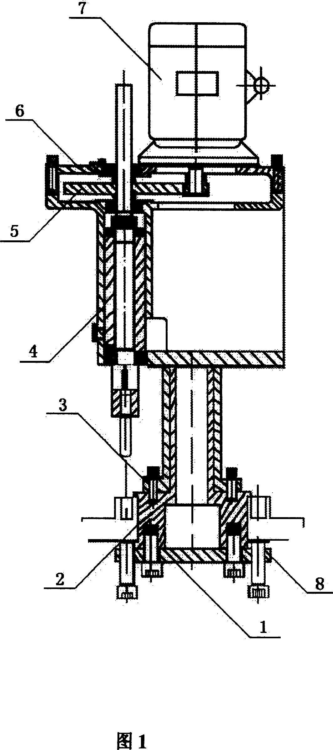 Gear driving type inclined vertical trephine and its using method