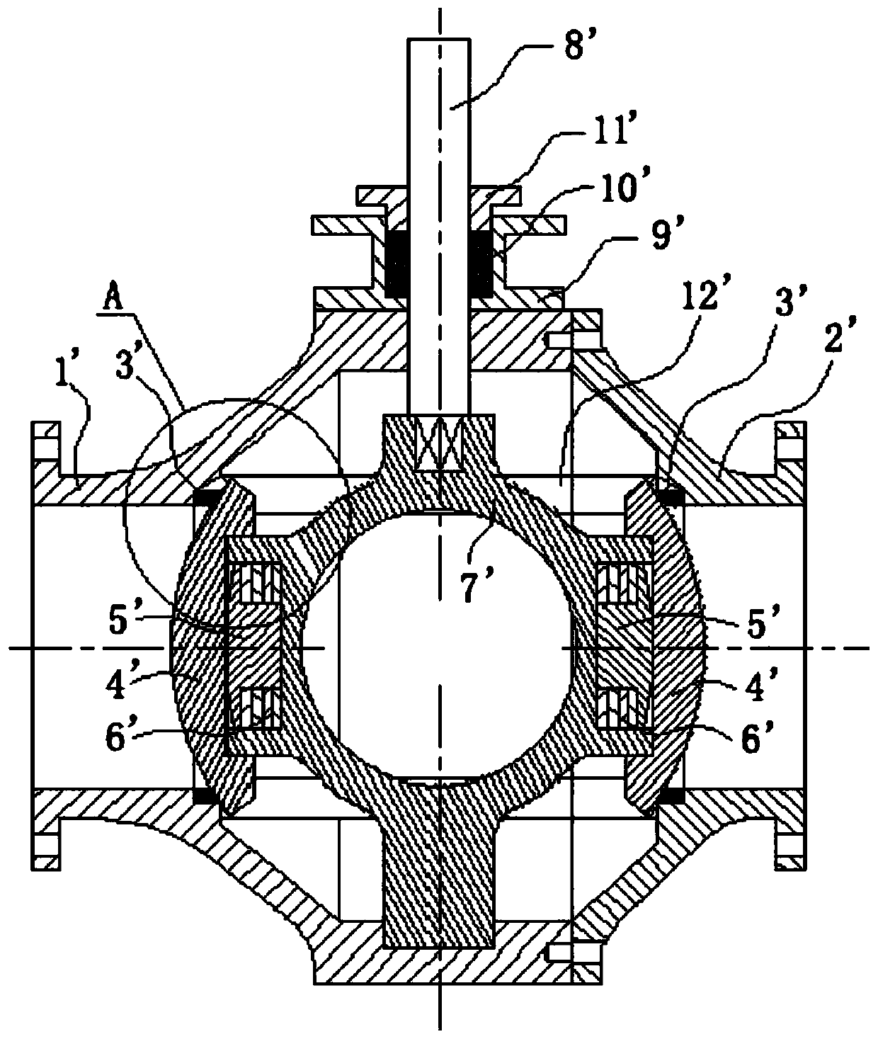 A metal hard-sealed spherical valve