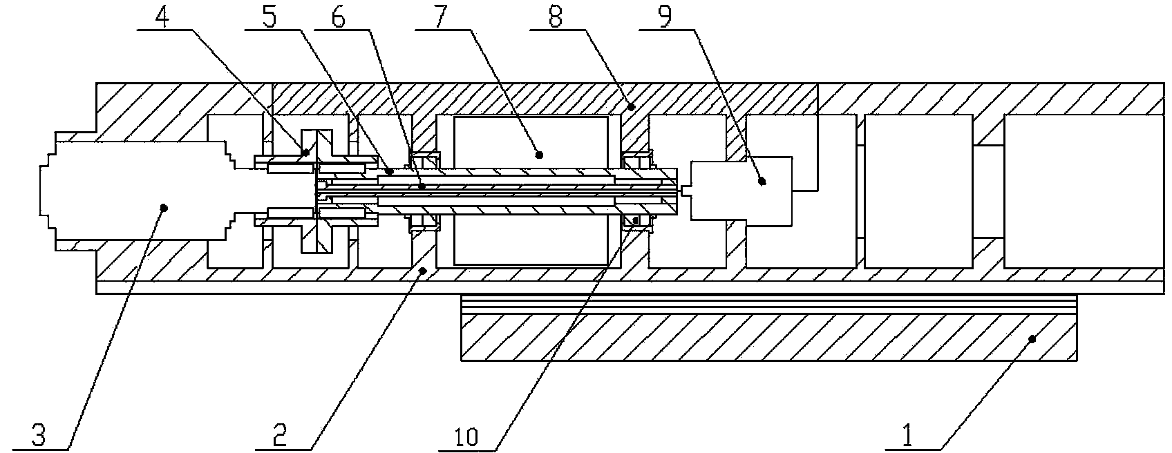 Ram component on processing machine tool