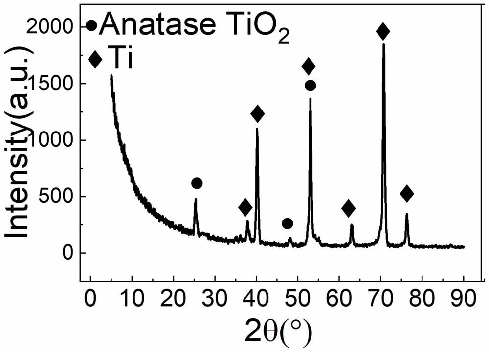 Preparation method of pure titanium surface modified nano titanium dioxide film layer