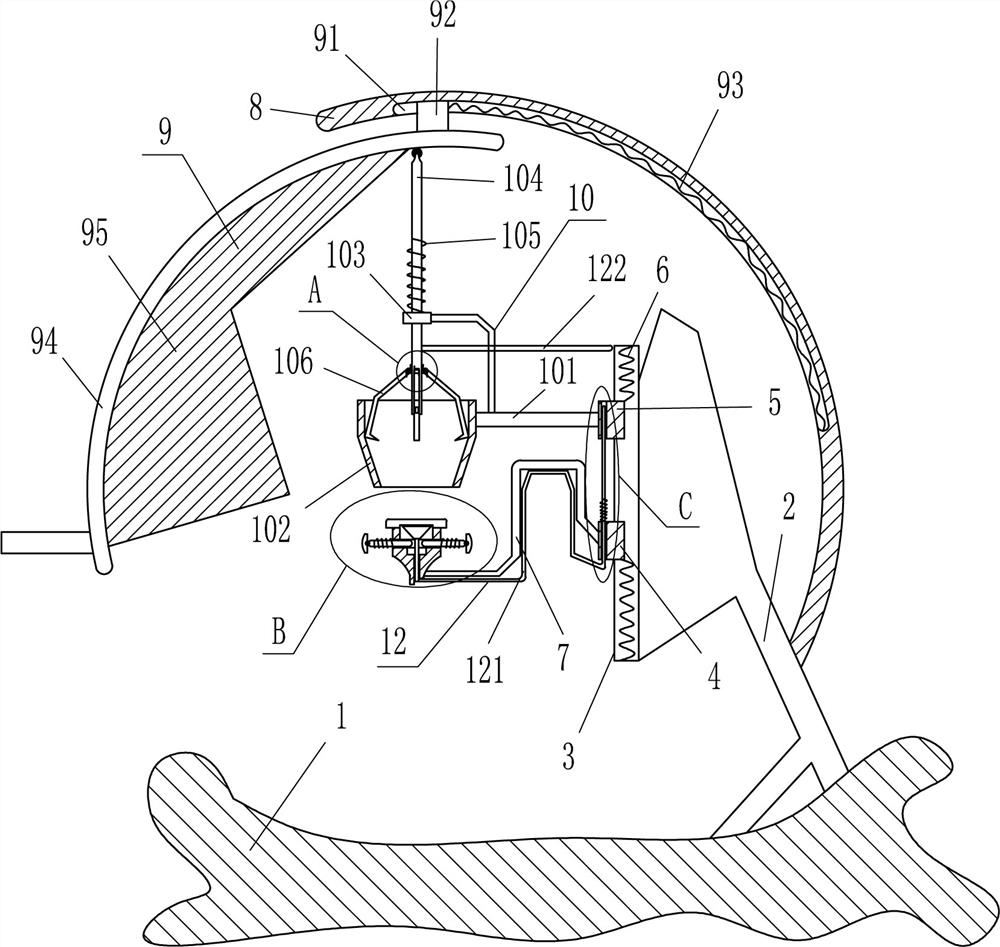 A glazing device for making Jianzhan