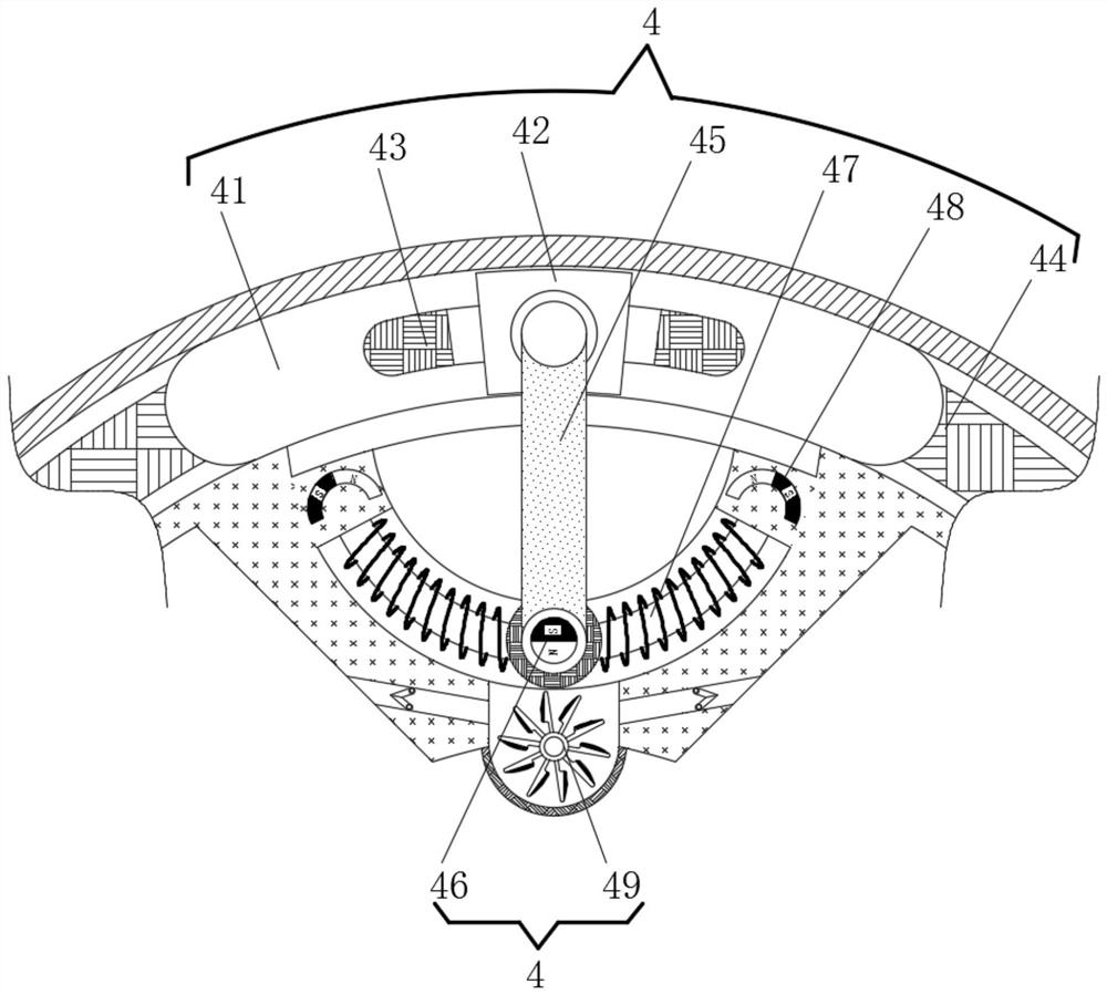 Spindle protection device capable of avoiding transverse inclination and reducing vibration