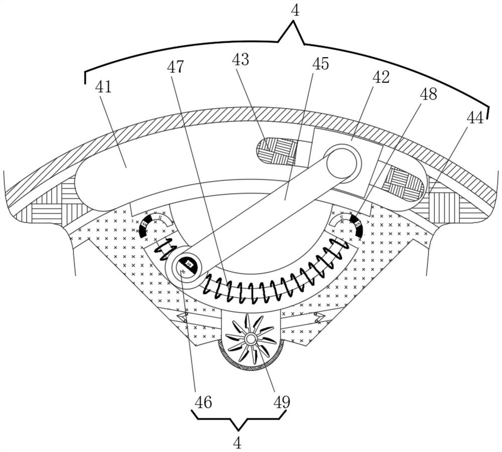 Spindle protection device capable of avoiding transverse inclination and reducing vibration