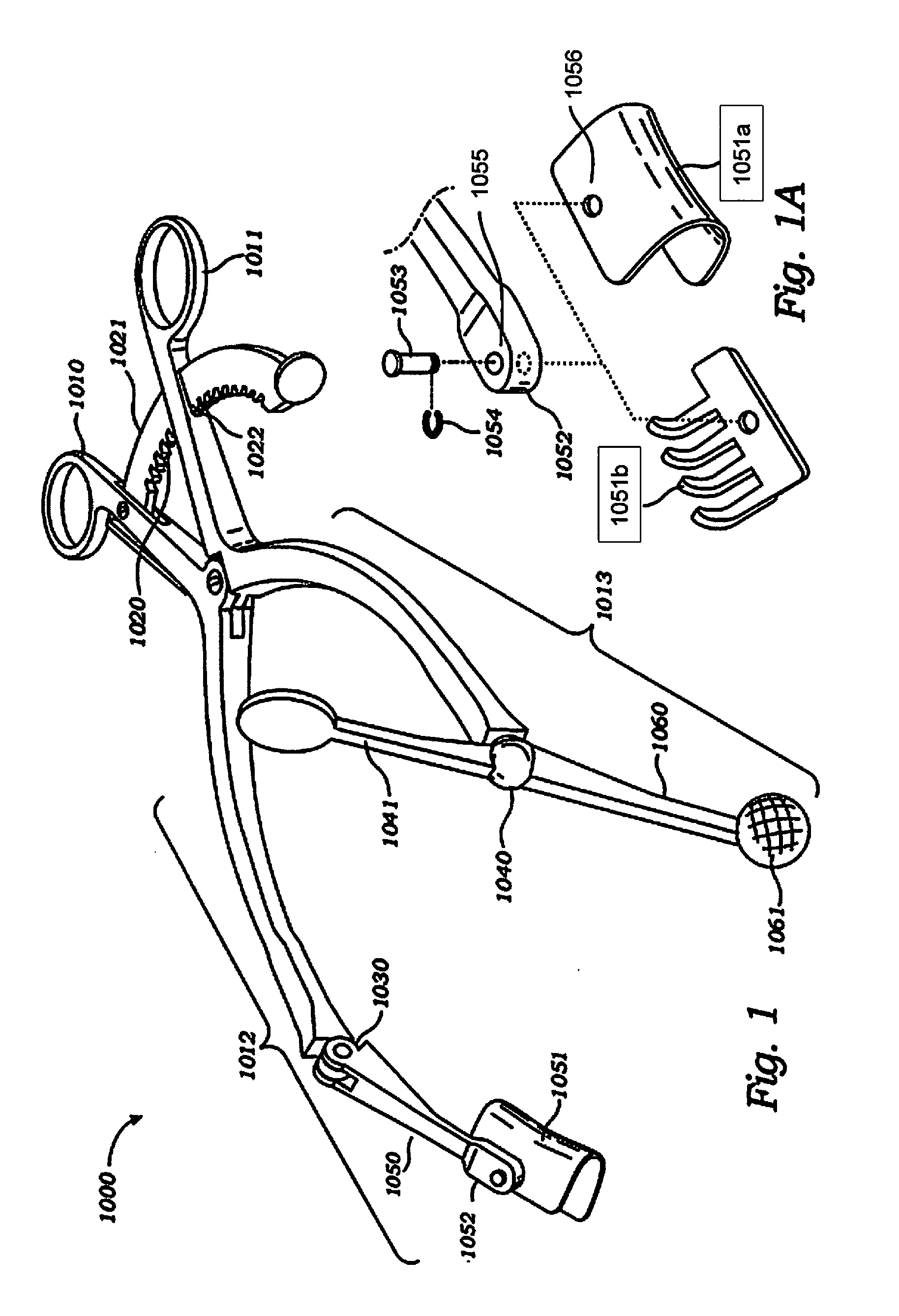 Self-retaining retractor for hip replacement surgery