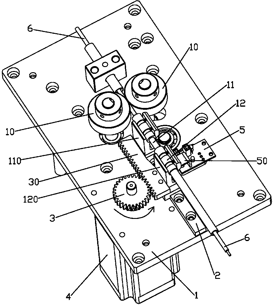 Wire feeding mechanism capable of prolonging wire feeding travel