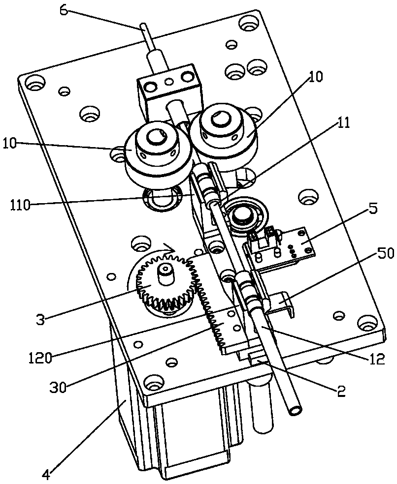 Wire feeding mechanism capable of prolonging wire feeding travel