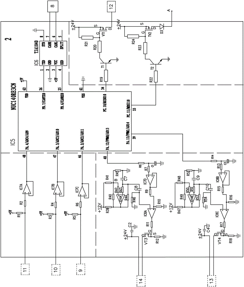 Cooling and heating central control device of public bus