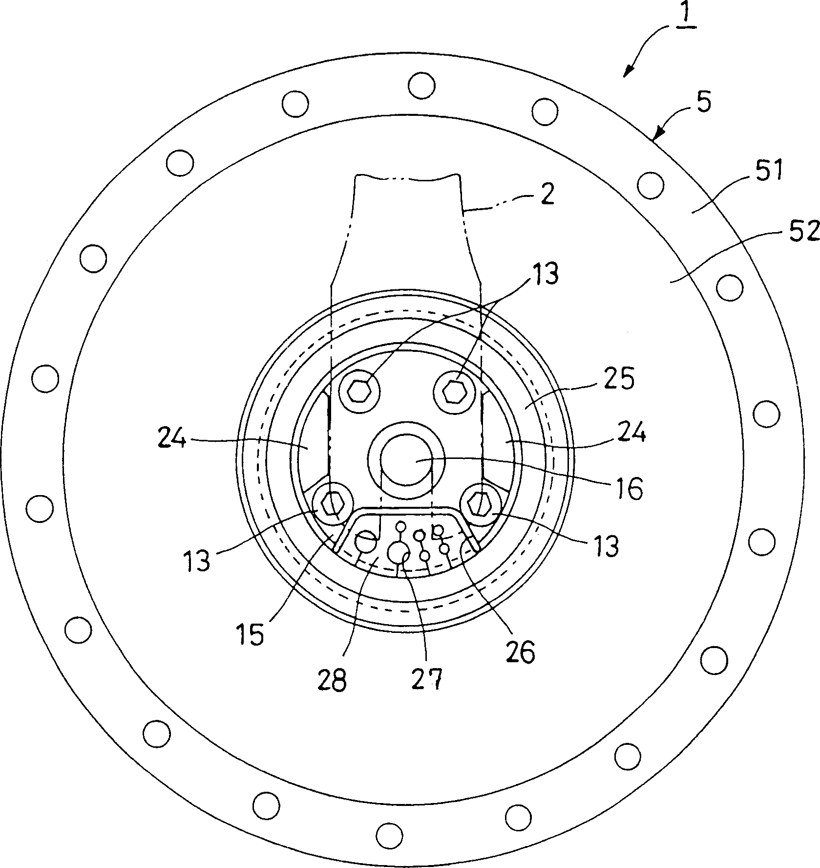 Motor driving device for motor-bicycle