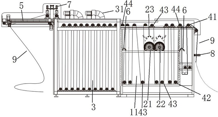 Soaking and brushing synchronous cloth washing machine