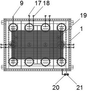 Medium heating device for testing military parts