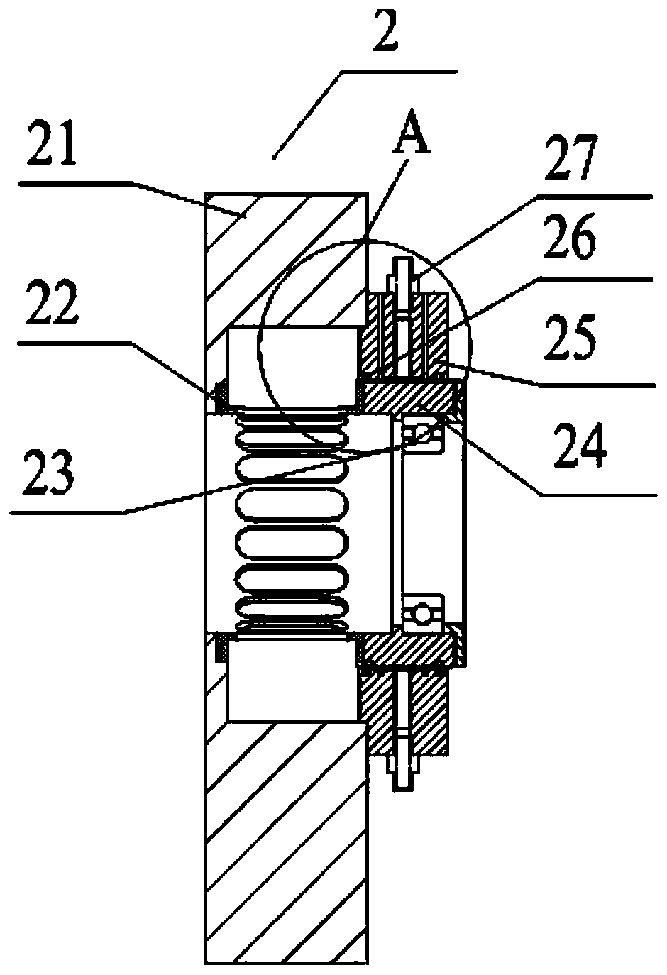Squeeze oil film damper distributed pressure test device and test method
