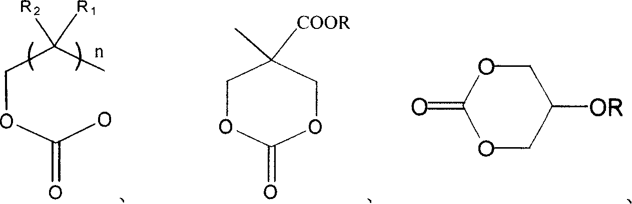 Application of cyclic carbnoic ester as initiator aid dental filling visible light curing filling compounding material