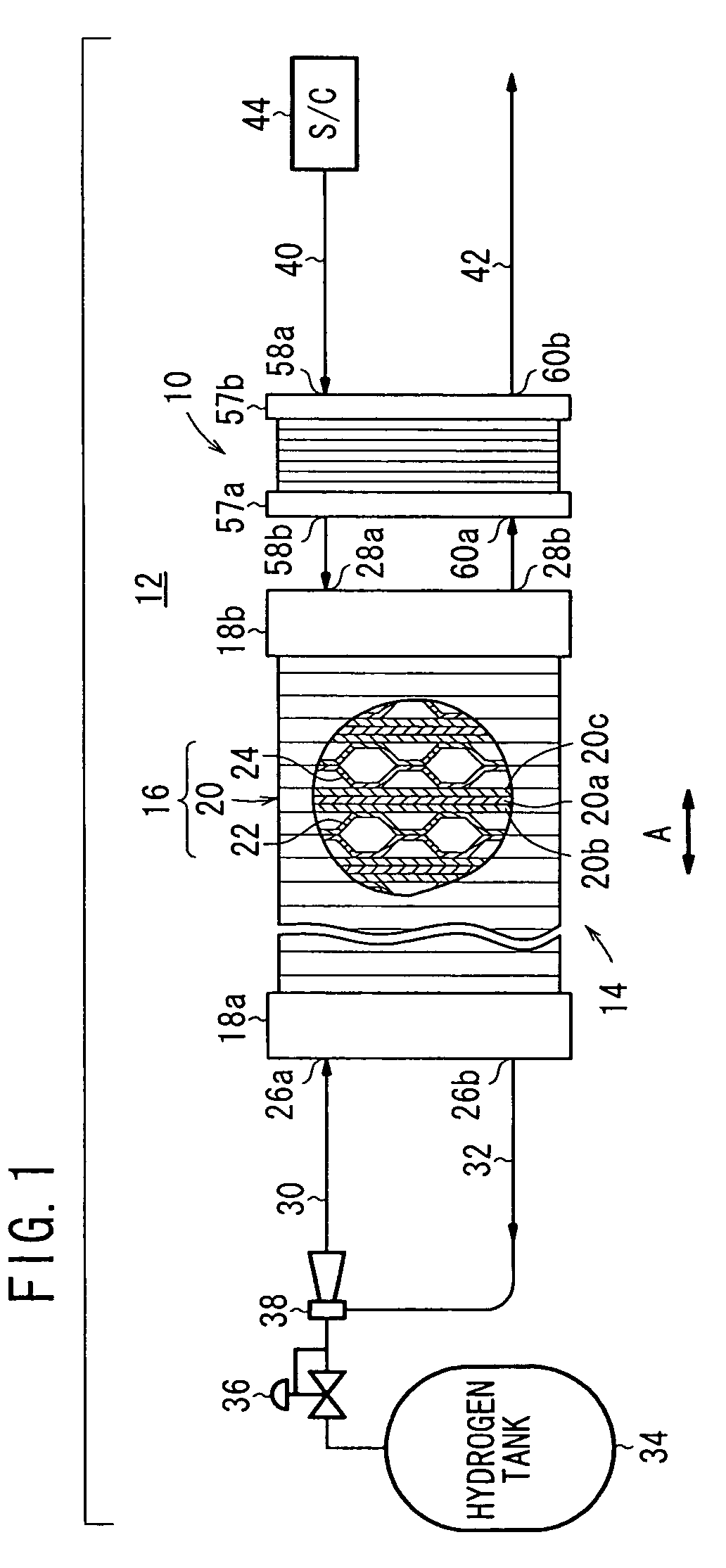 Reactant gas humidification apparatus and reactant gas humidification method