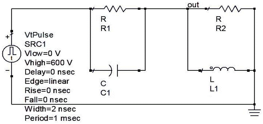 A Gaussian even pulse high current high power broadband signal line injection coupling network and construction method