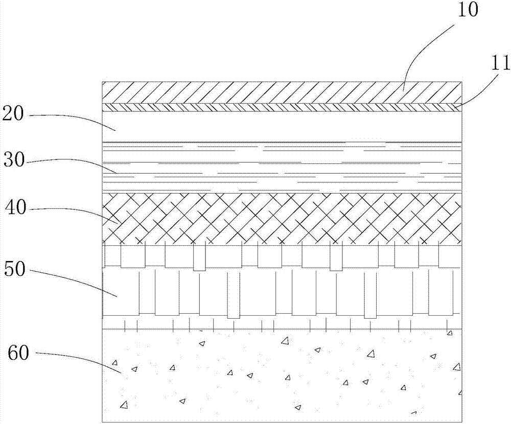 Environment-friendly road surface and construction method thereof