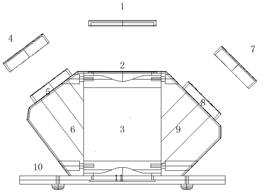 Three-source portable emissivity tester and testing method thereof