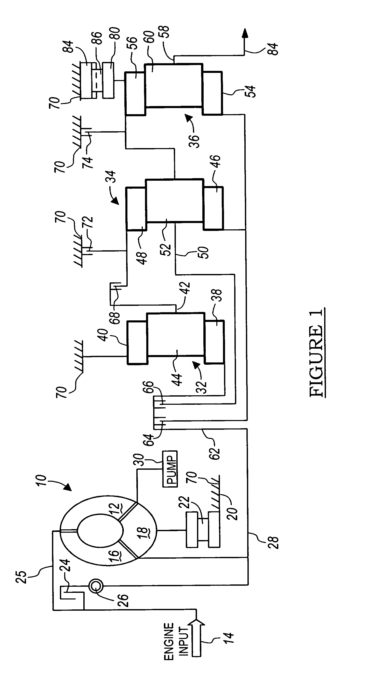 Multiple-speed power transmission for motor vehicles