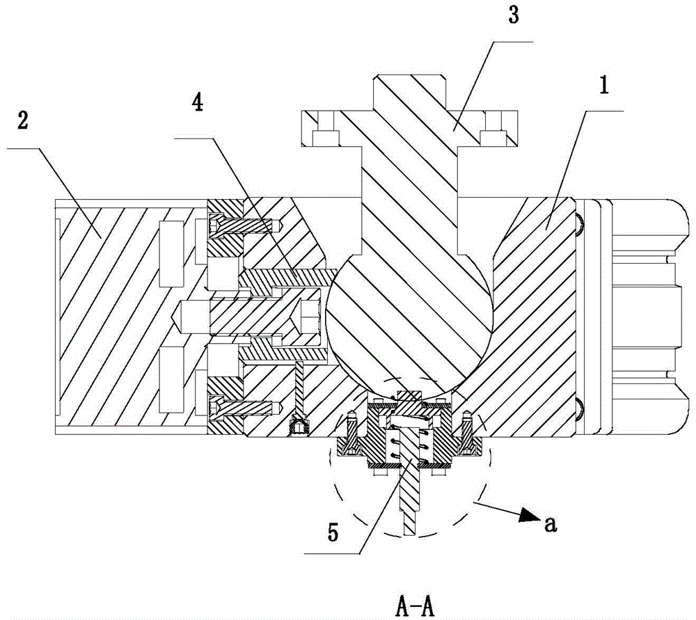 Pose adjusting ball device for airplane assembly