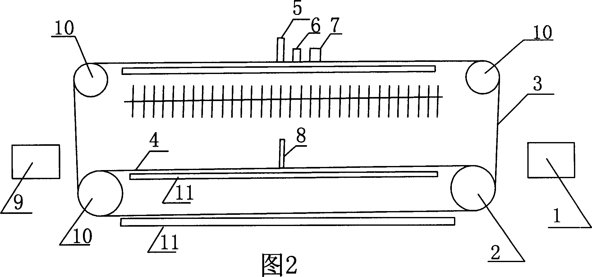 Unit for determining broken end position of weaving machine