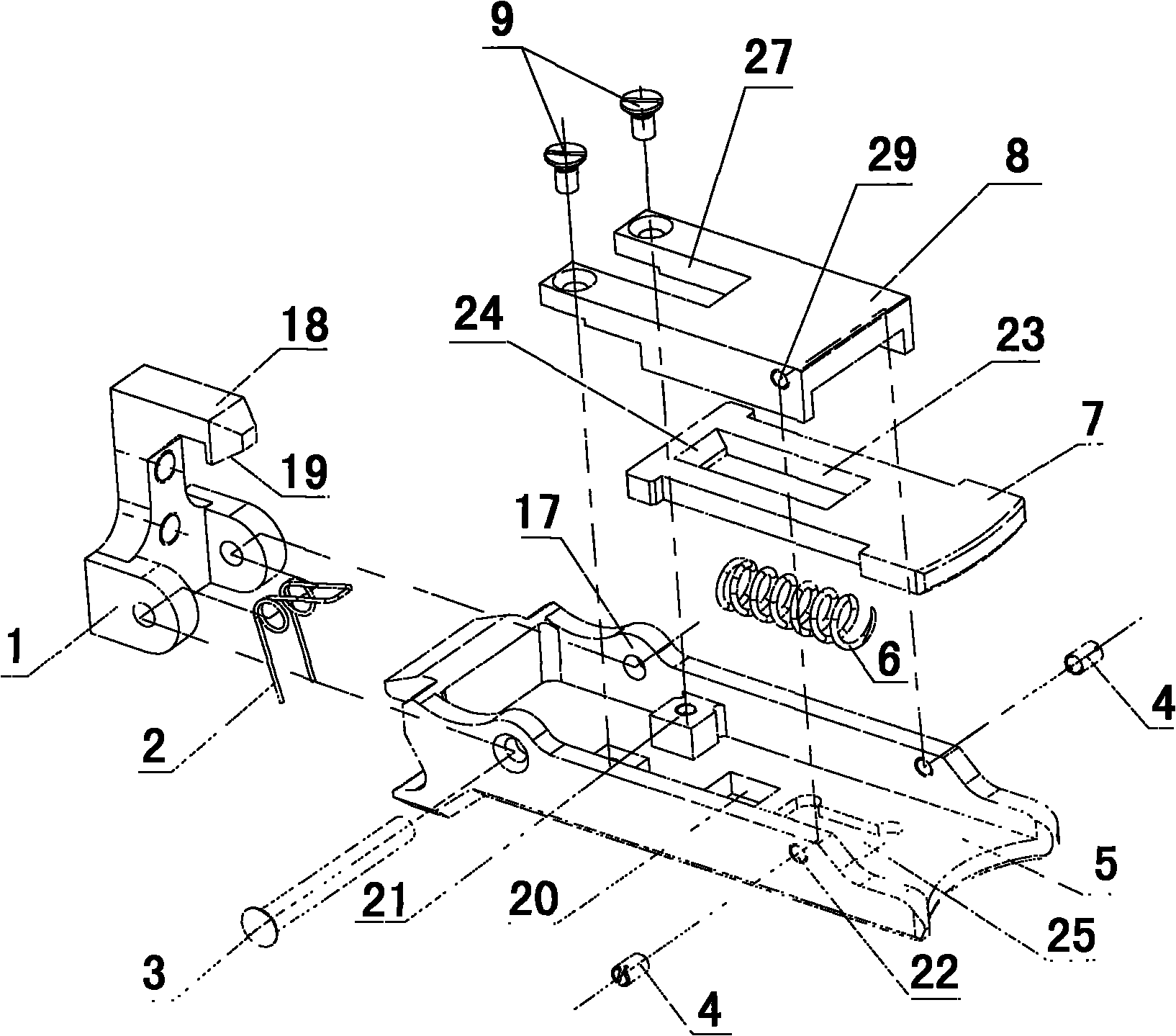 Plug-pull locking device for external replaceable module