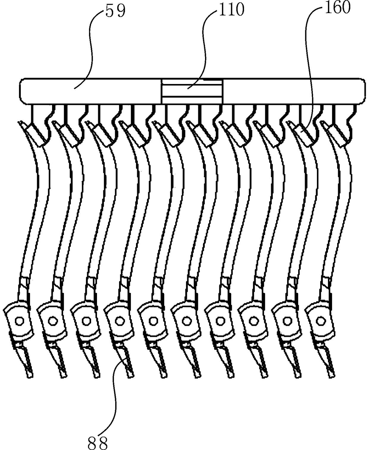 Casting and support connecting structure device