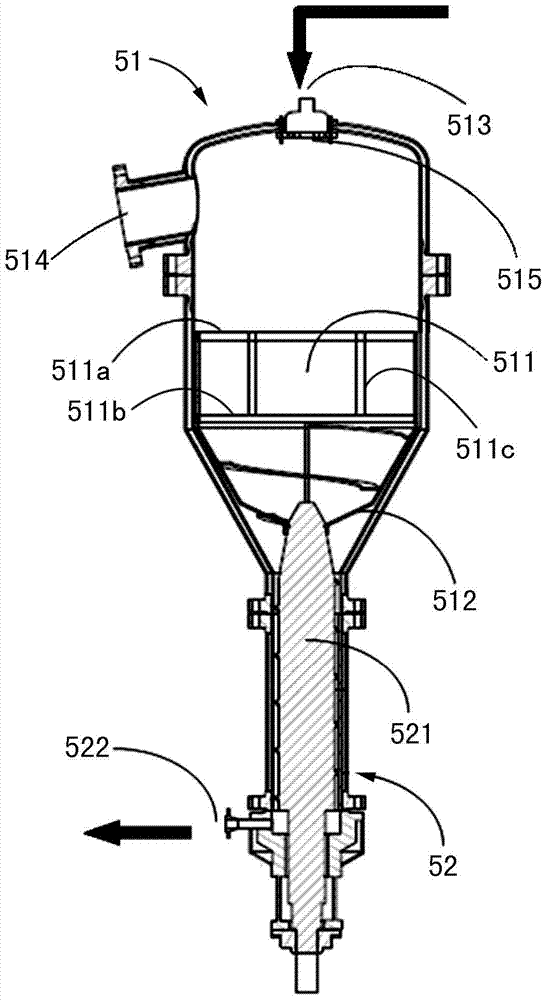 A device for preparing polyamide 5x, a final polymerization method, and production equipment and methods for polyamide 5x