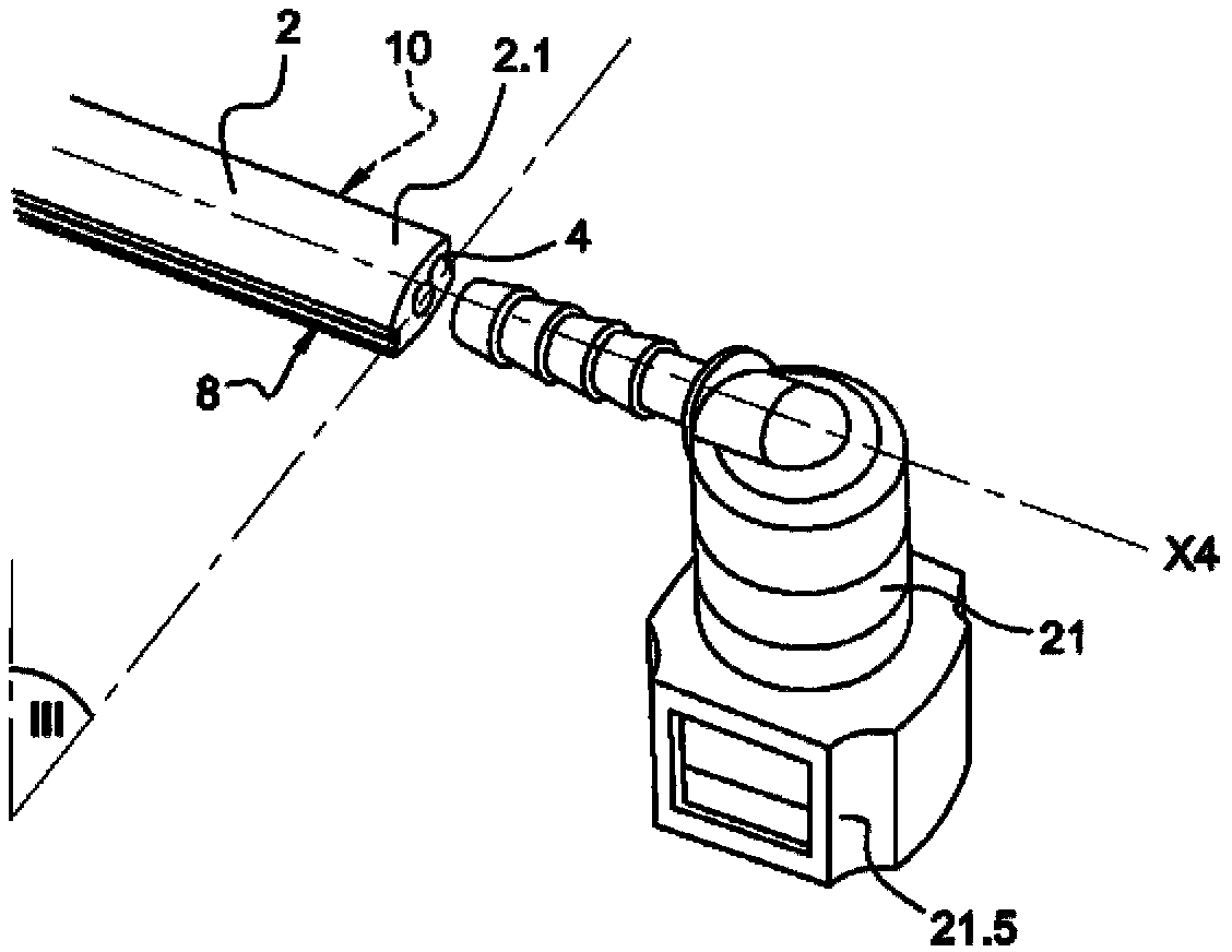 Pipe assembly for the flow of a fluid and of a current and method for assembling such a pipe assembly