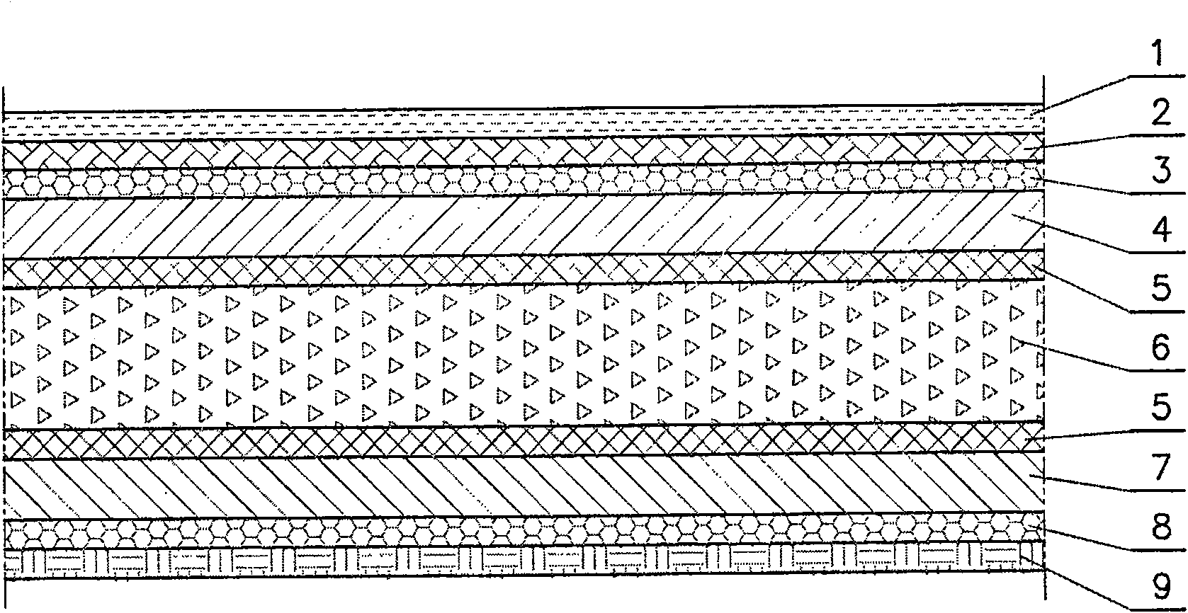 Metal composite plate with fireproof interlayer and manufacturing method thereof
